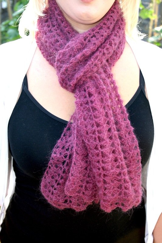 Free Lacy Crochet Scarf Pattern