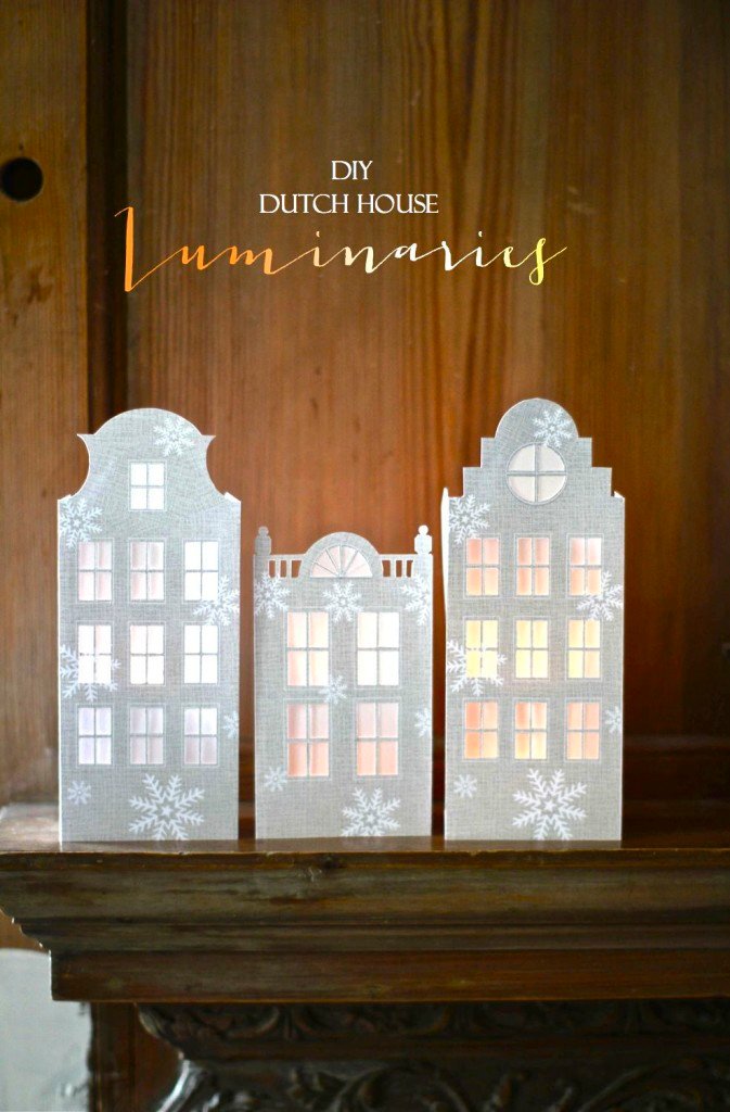 DIY Dutch Canal House Luminaries