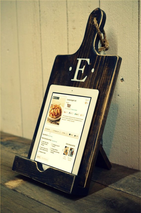 Cutting Board Tablet Holder