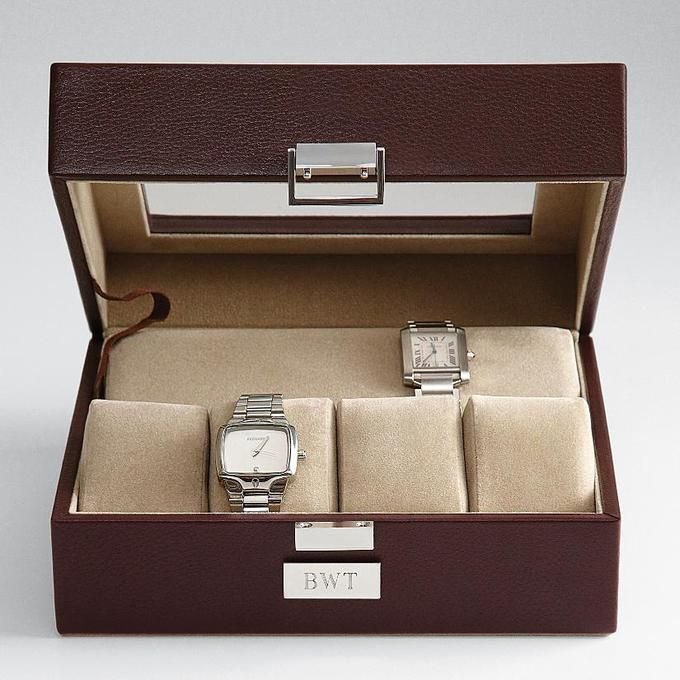 Mens Leather Watch Case