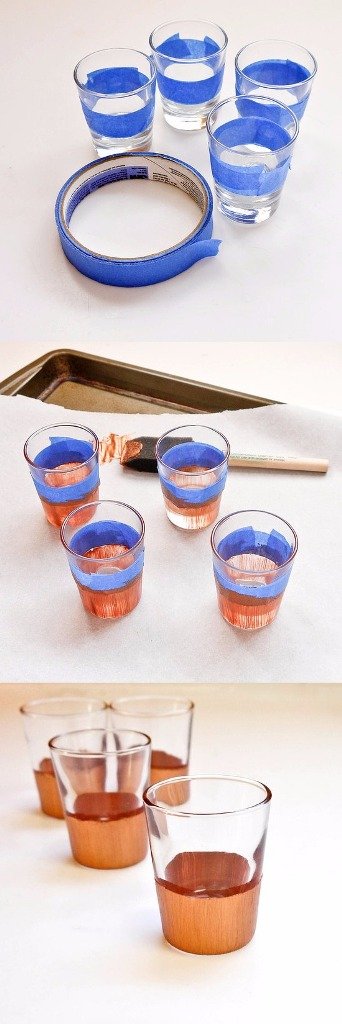 DIY Copper Dipped Shot Glass
