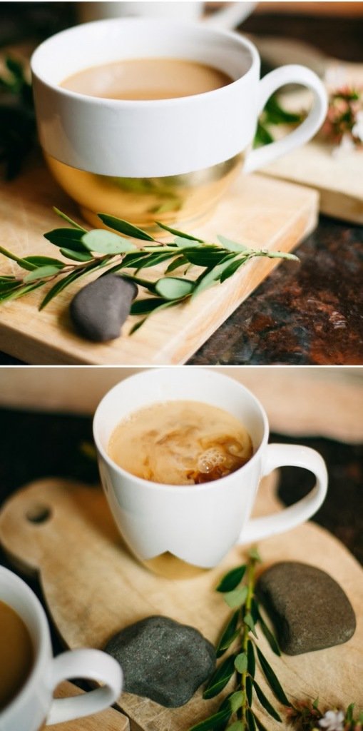 DIY Gold Dipped Coffee Cup
