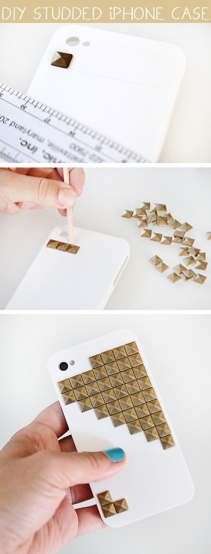 DIY Studded Iphone Case