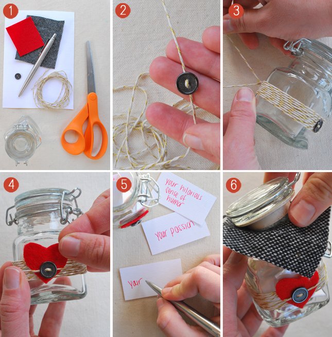 A jar of reasons why you love him