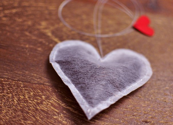 Hearts Tea Bag