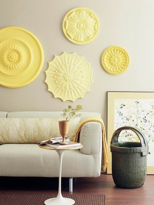 Ceiling Medallions as Wall Art