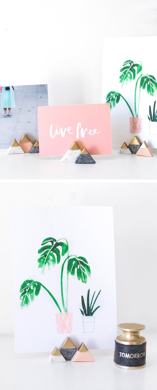 DIY Mini Mountain Photo Holders