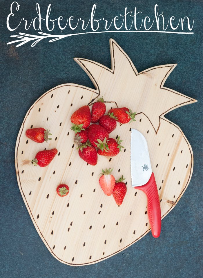 Strawberry Board From Crude Wooden Board