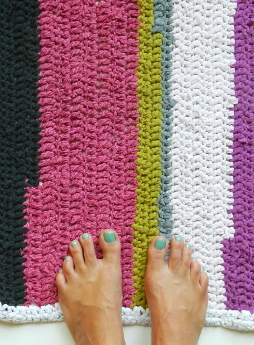 Crochet T-Shirt Rug Pattern