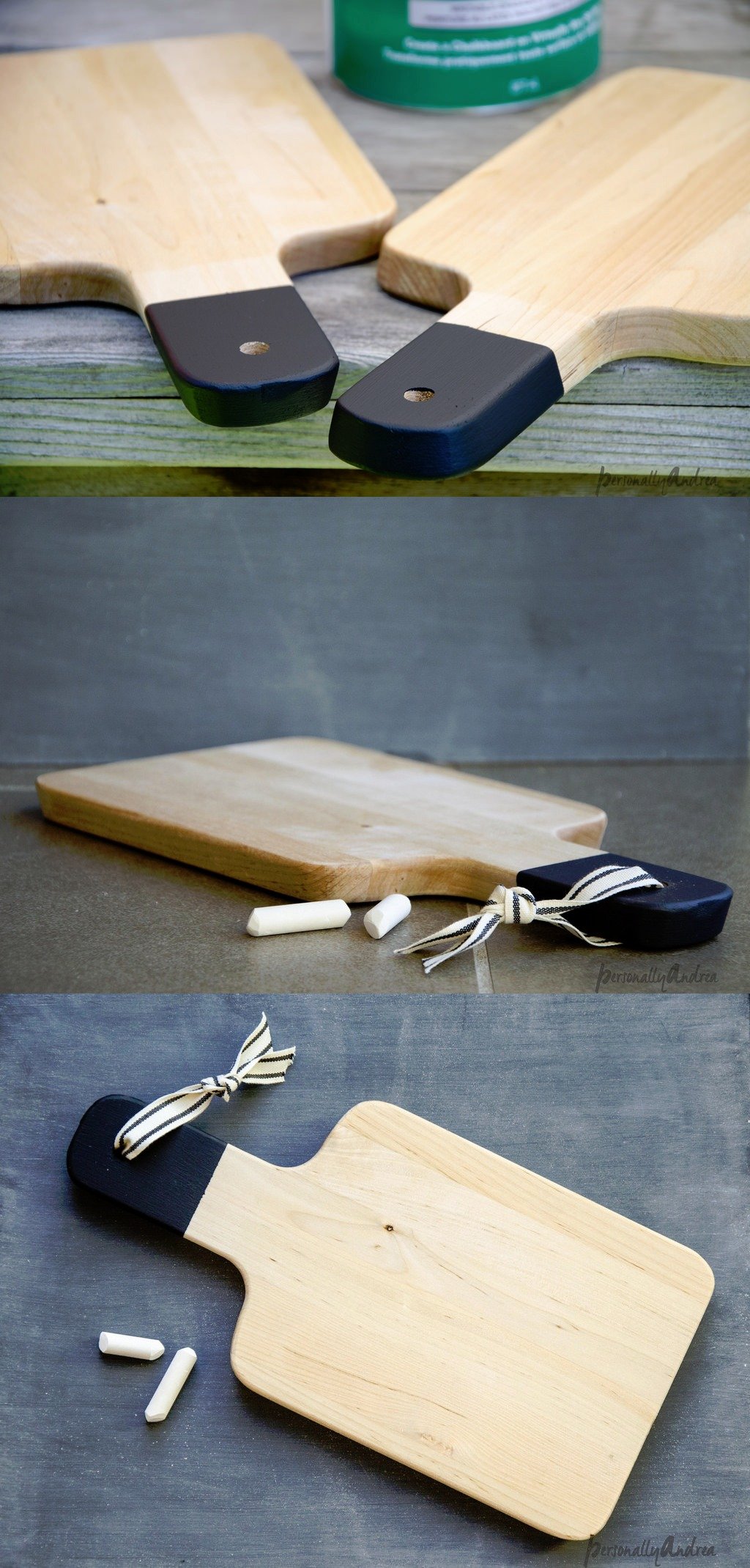 DIY Chalkboard Handle Cutting Board