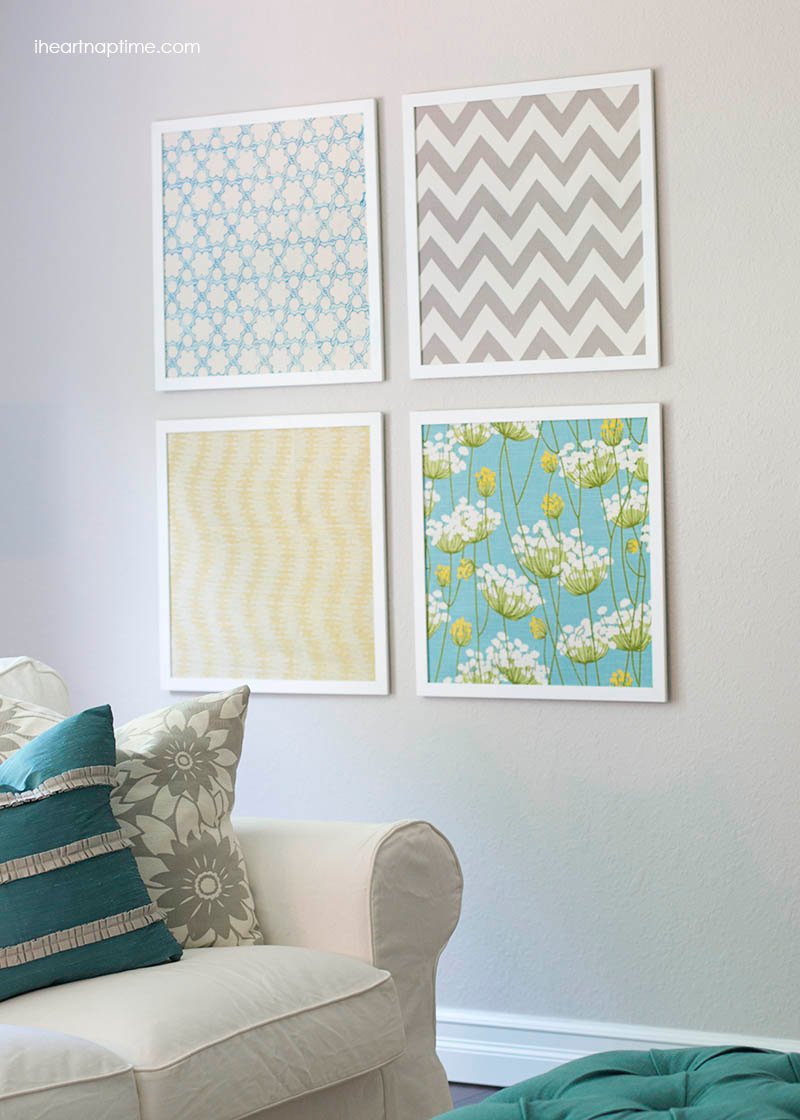 DIY Fabric Wall Art Ideas