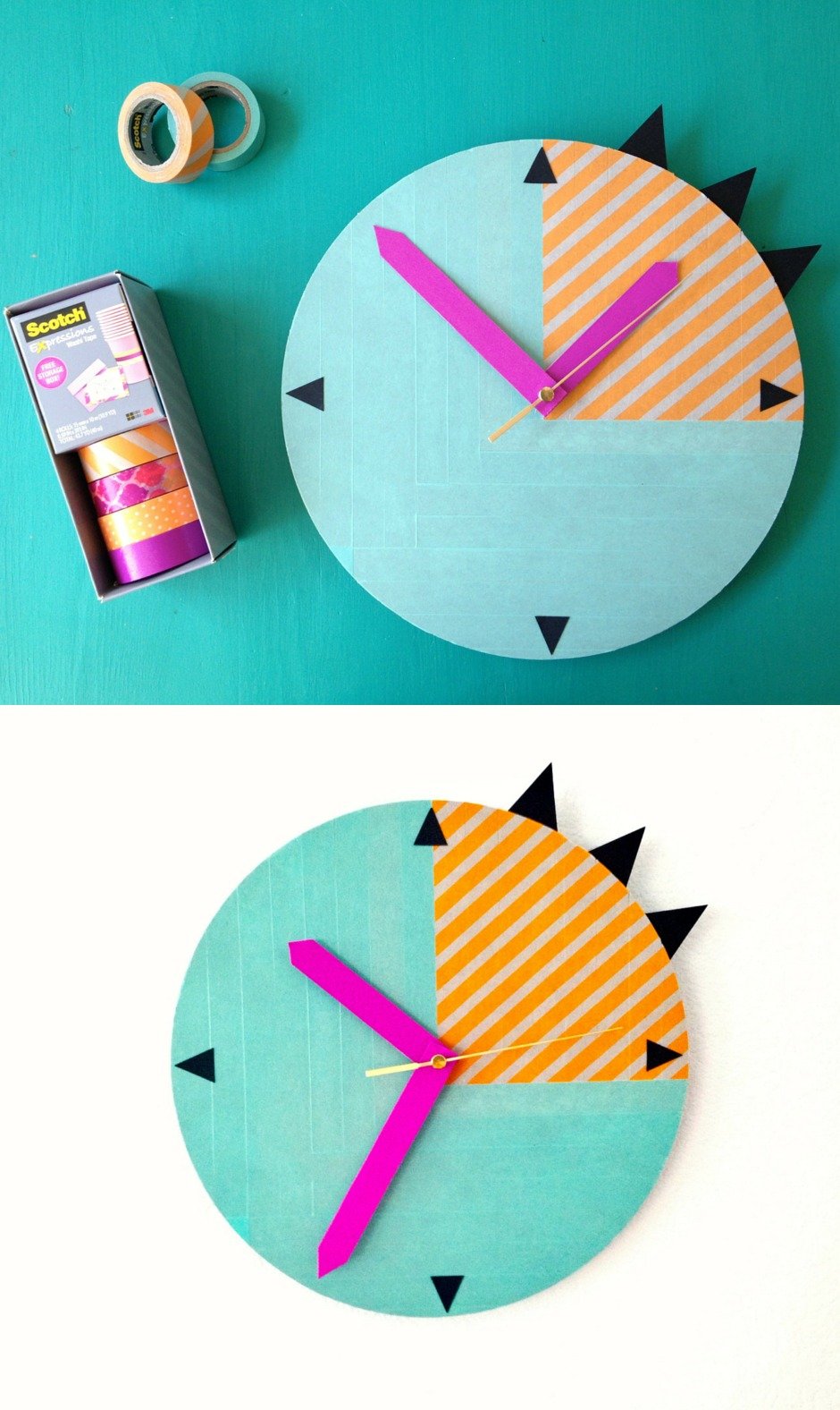 DIY Scotch Expressions Tape Clock