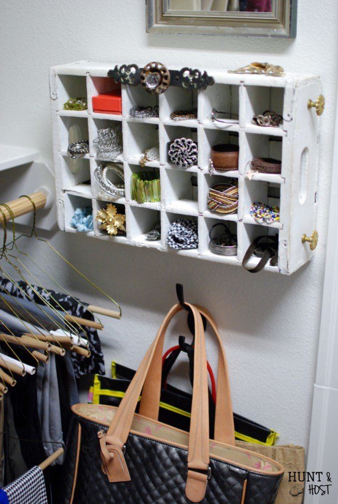 DIY Soda Crate Jewelry Organizer