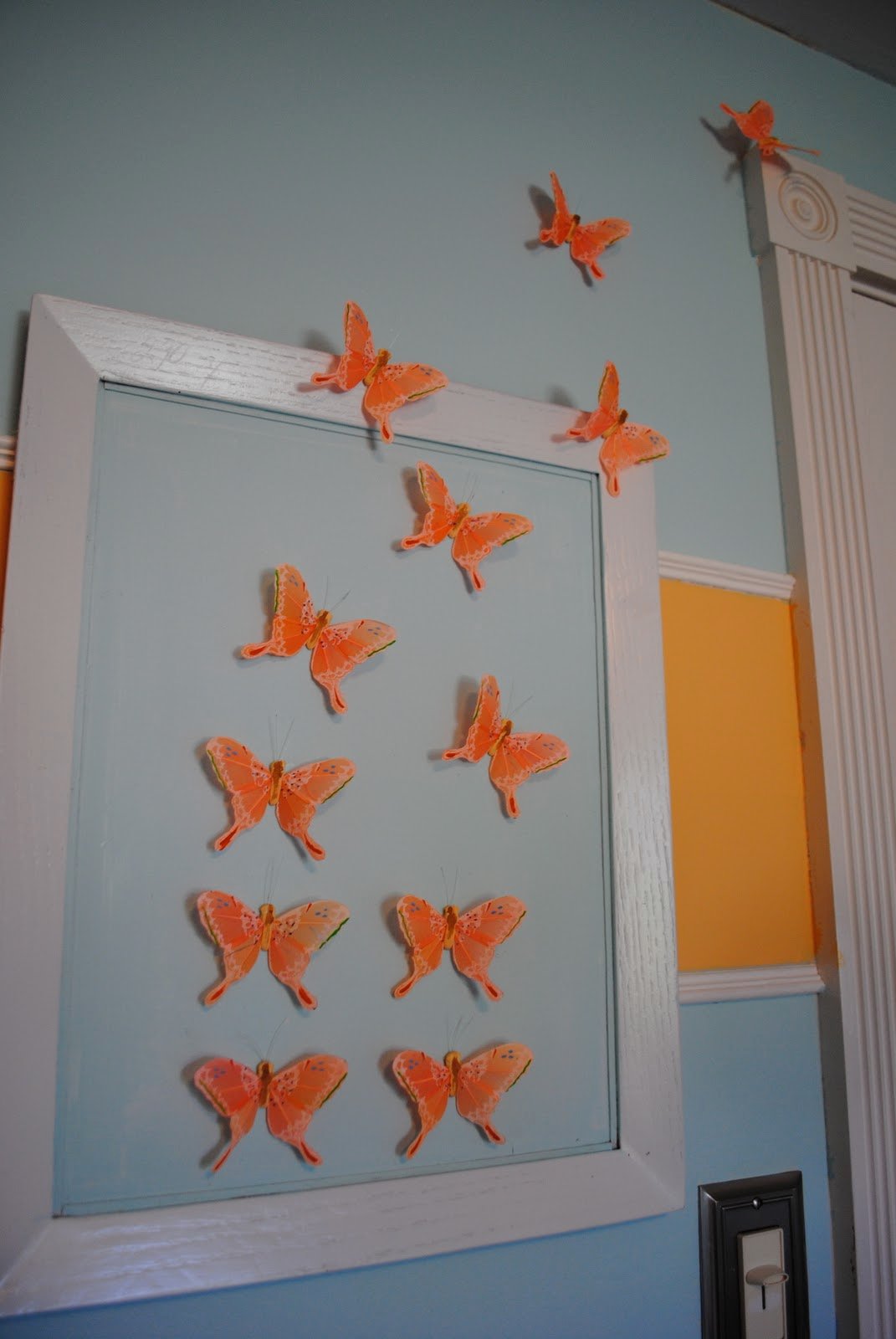 DIY Feather Butterfly Wall Art