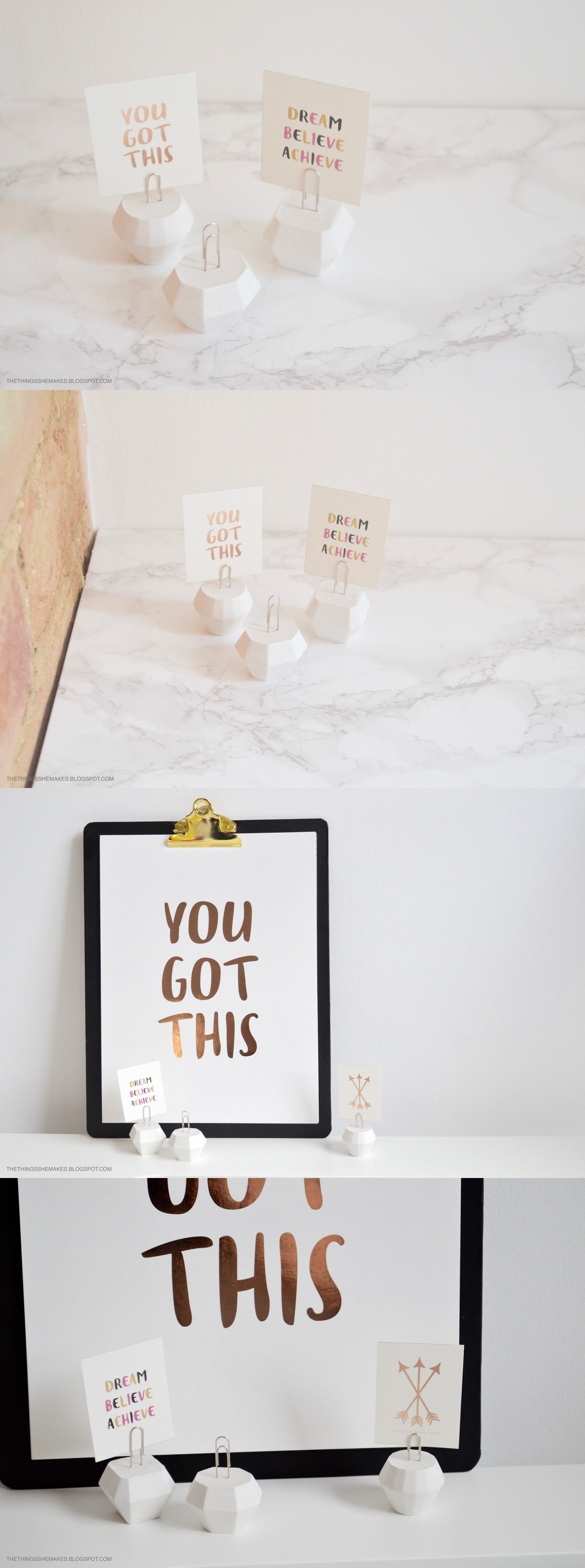 DIY Gemstone Photo Holders