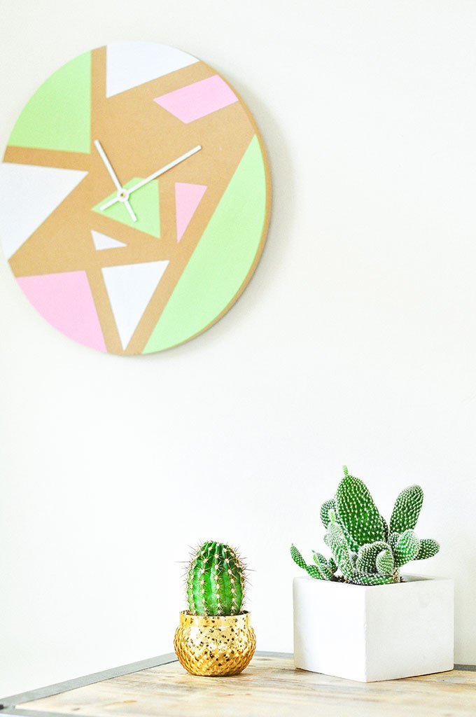 DIY Geometric Wall Clock