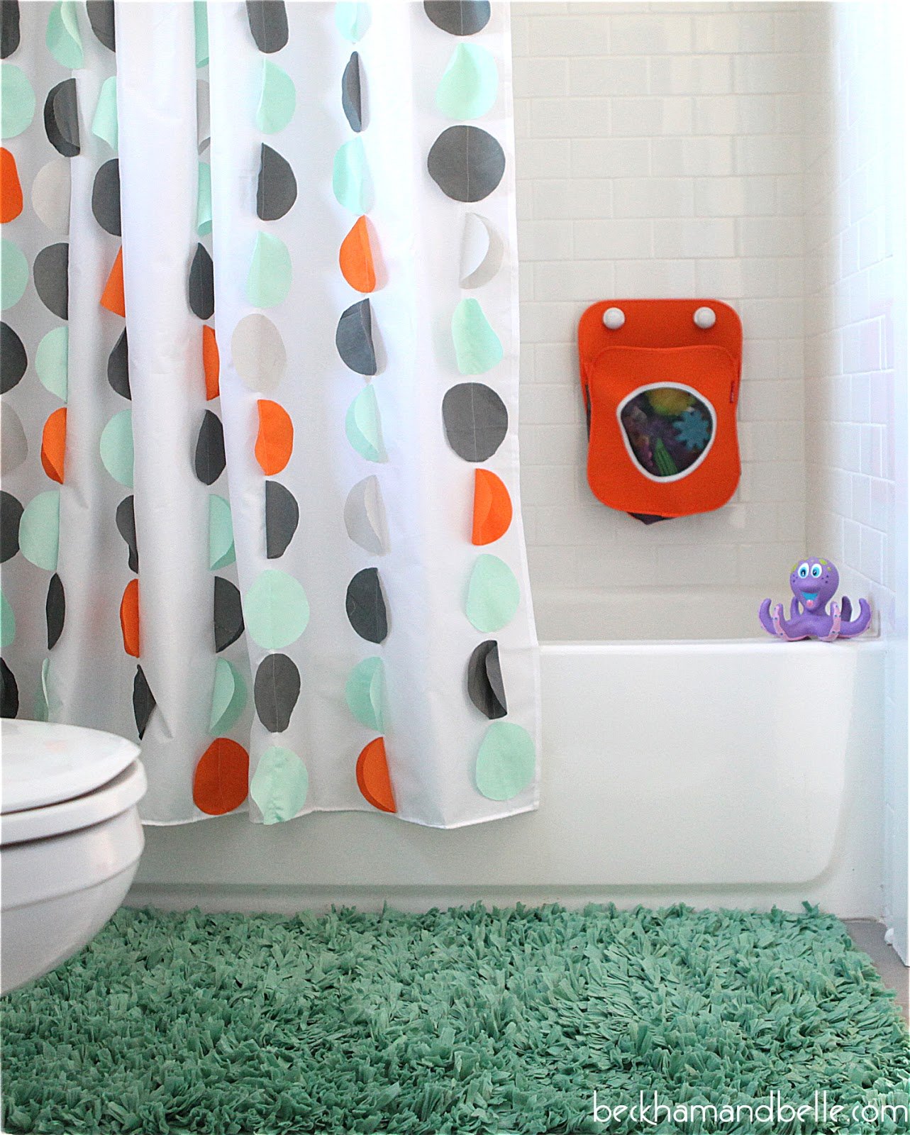 DIY Kids Shower Curtain