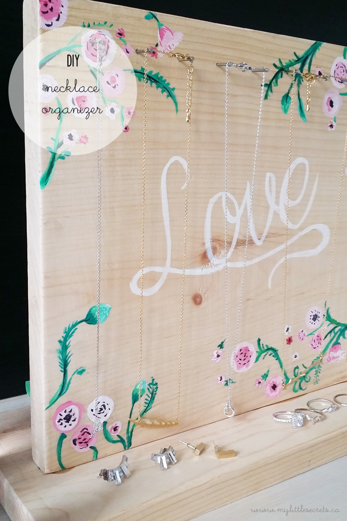 DIY Necklace Organizer