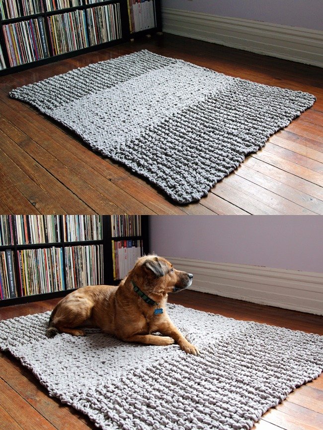Bulky Knit Rug Pattern