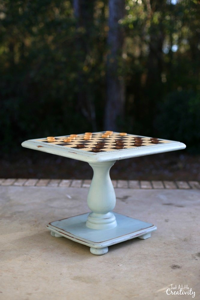 DIY Small Table into a Game Table Makeover