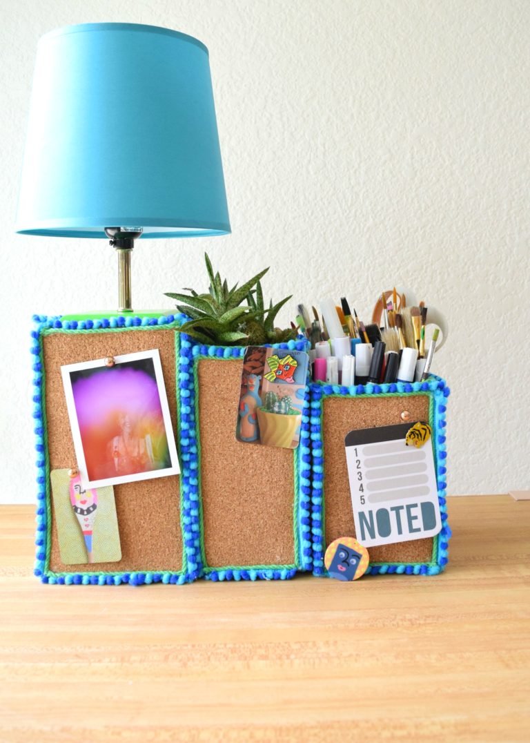 Cork Covered Desk Lamps