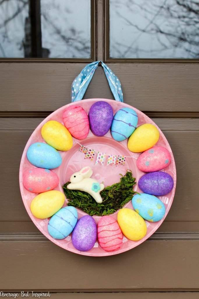 Dollar Store Easter Wreath