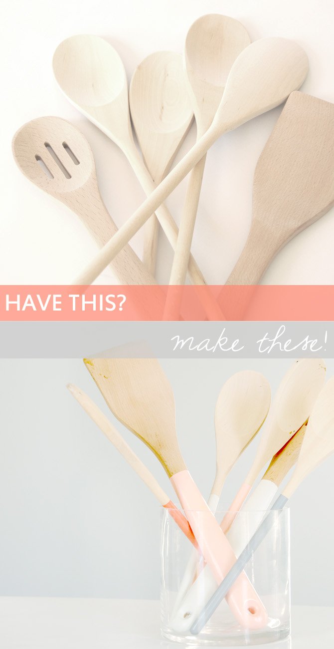 Dipped Wooden Utensils