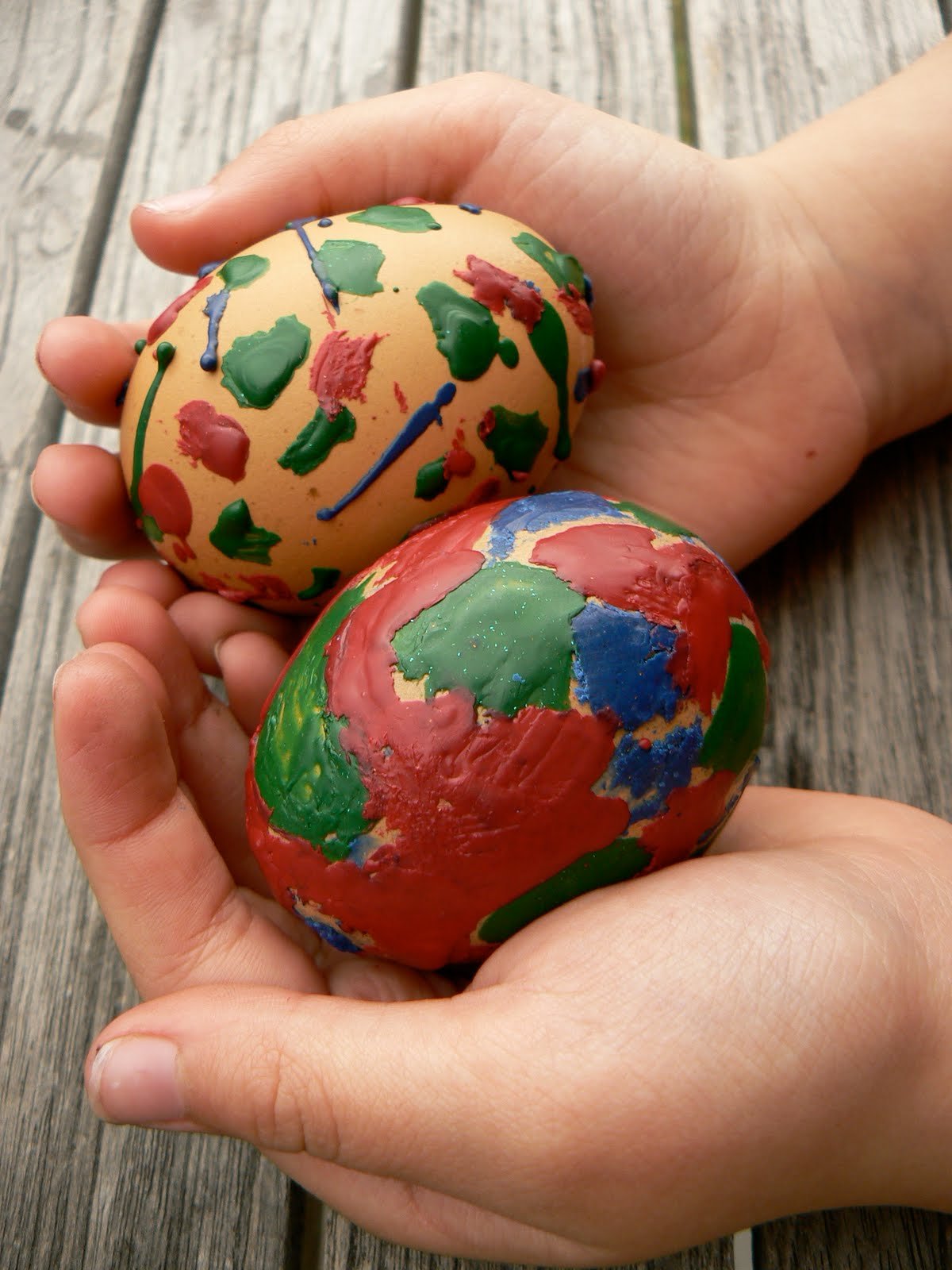 Waxed Easter Eggs