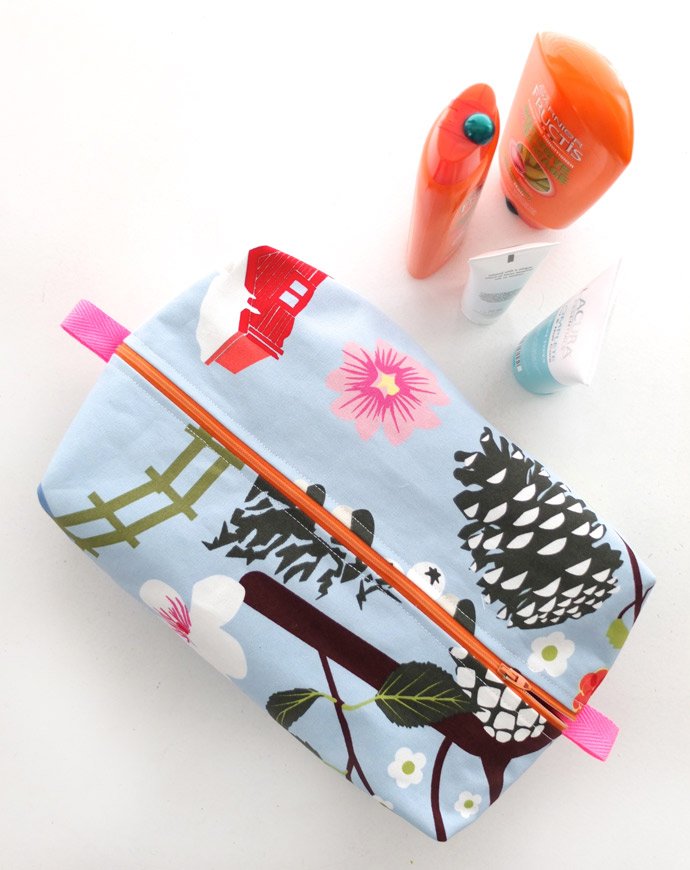 Patterned Makeup Bag