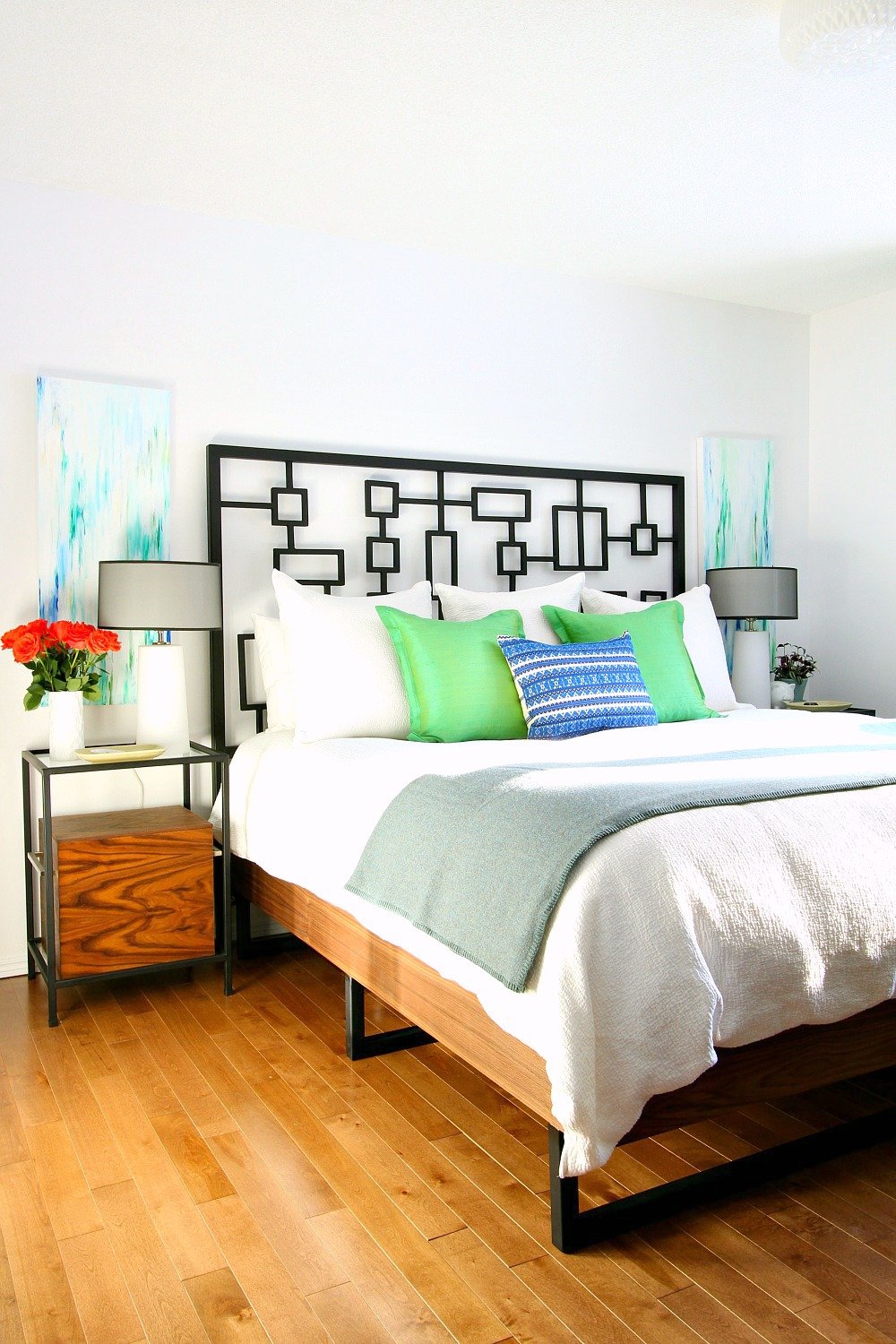 DIY Walnut Plywood Bed Frame