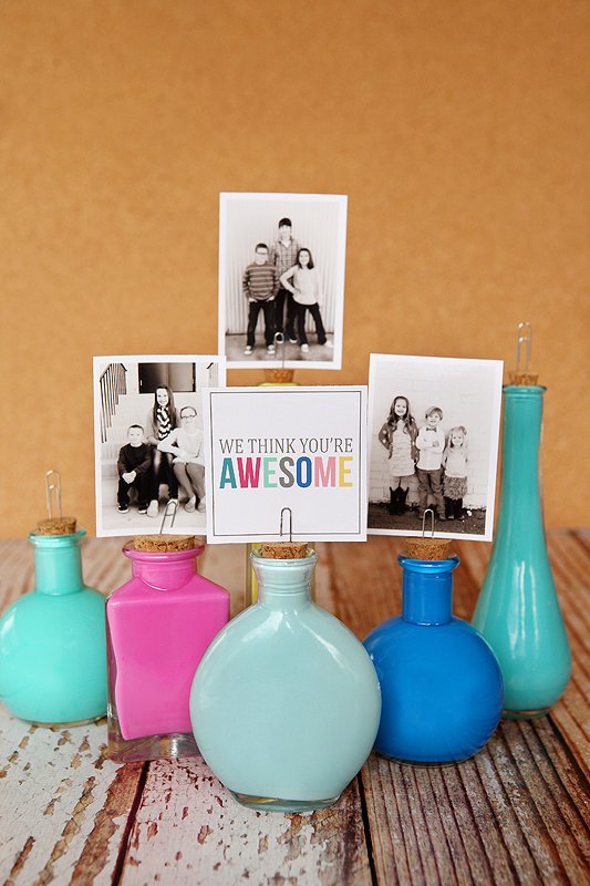 Painted Photo Bottles