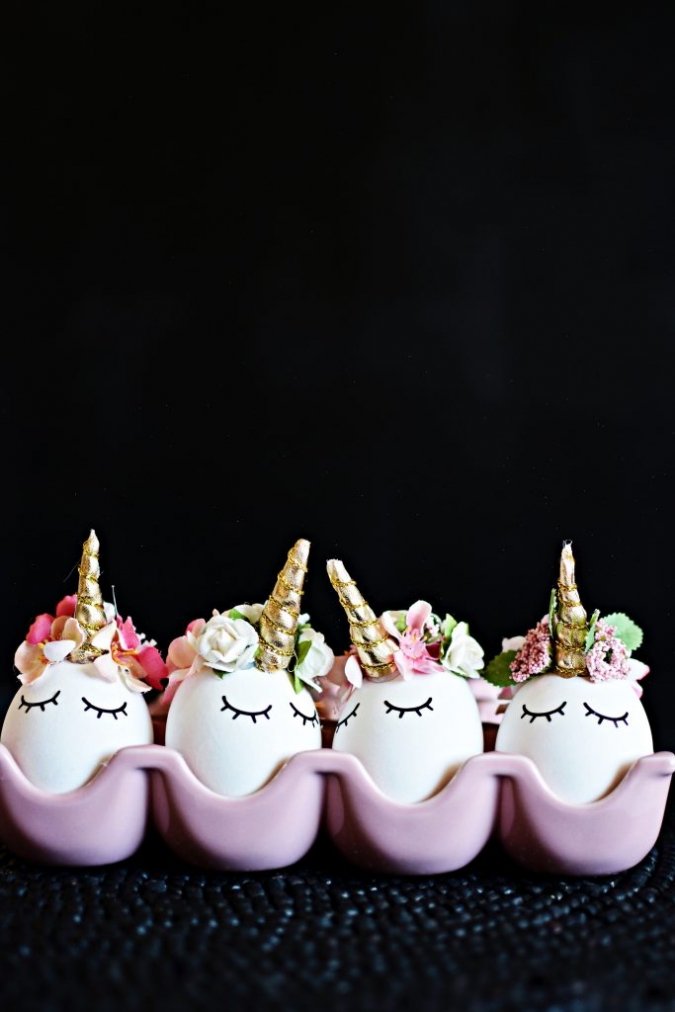 DIY Unicorn Easter Eggs
