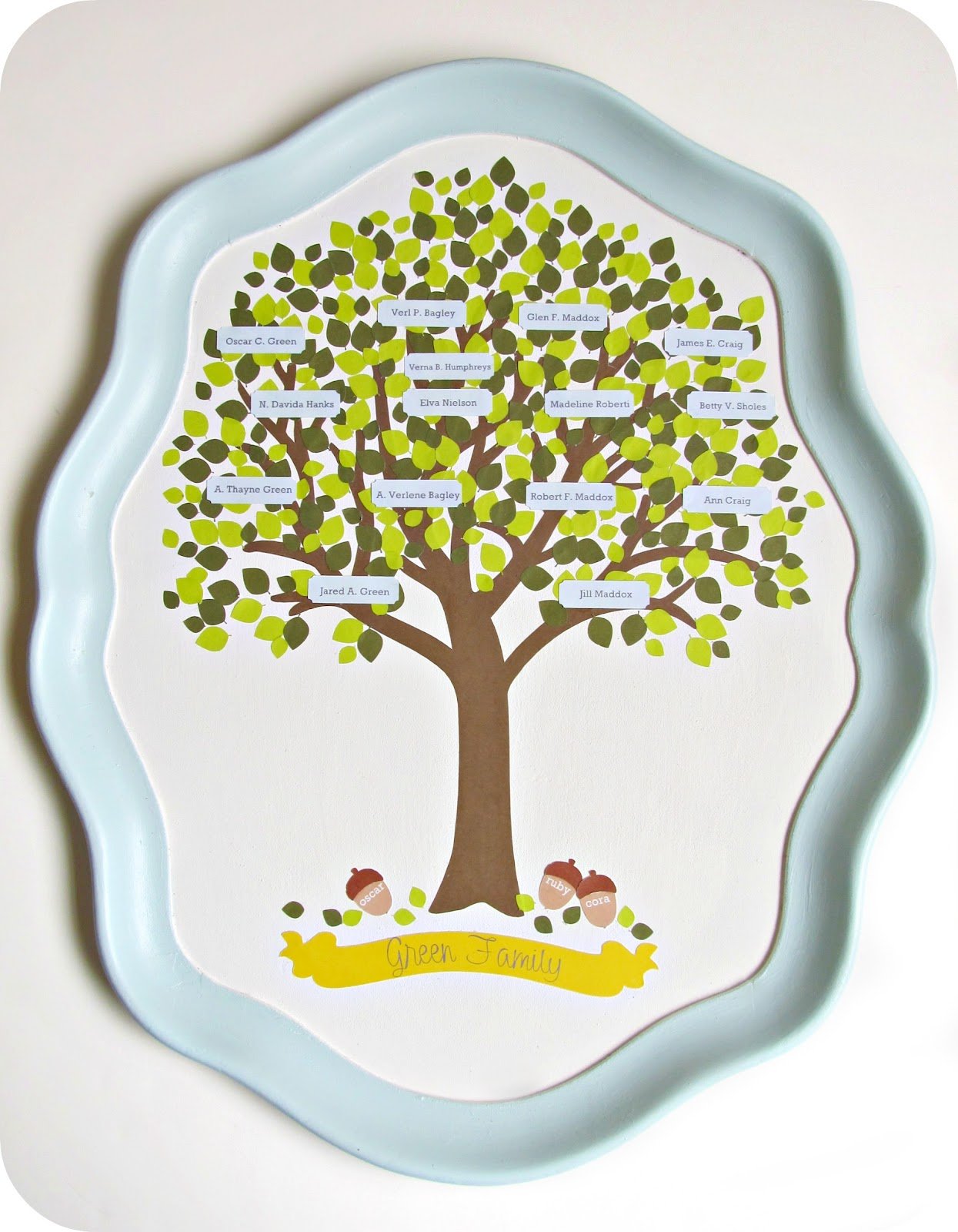 Family Tree Serving Tray