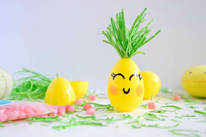 DIY Pineapple Easter Eggs