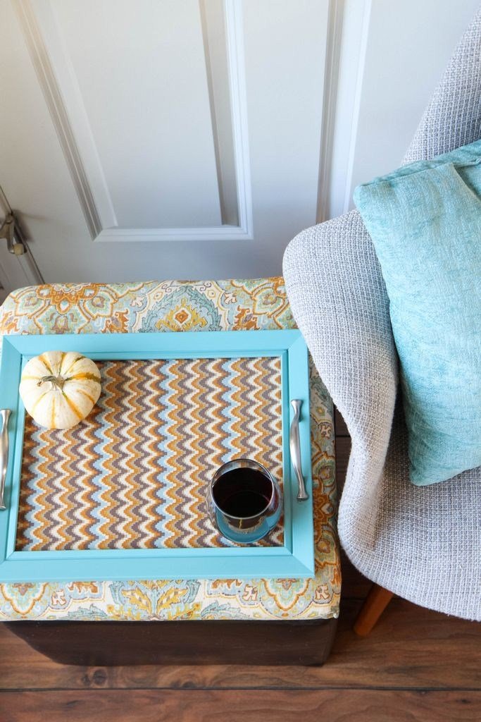DIY Ottoman Serving Tray