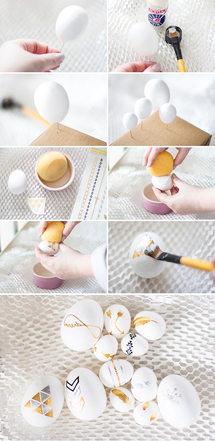 Gold Foiled Easter Eggs