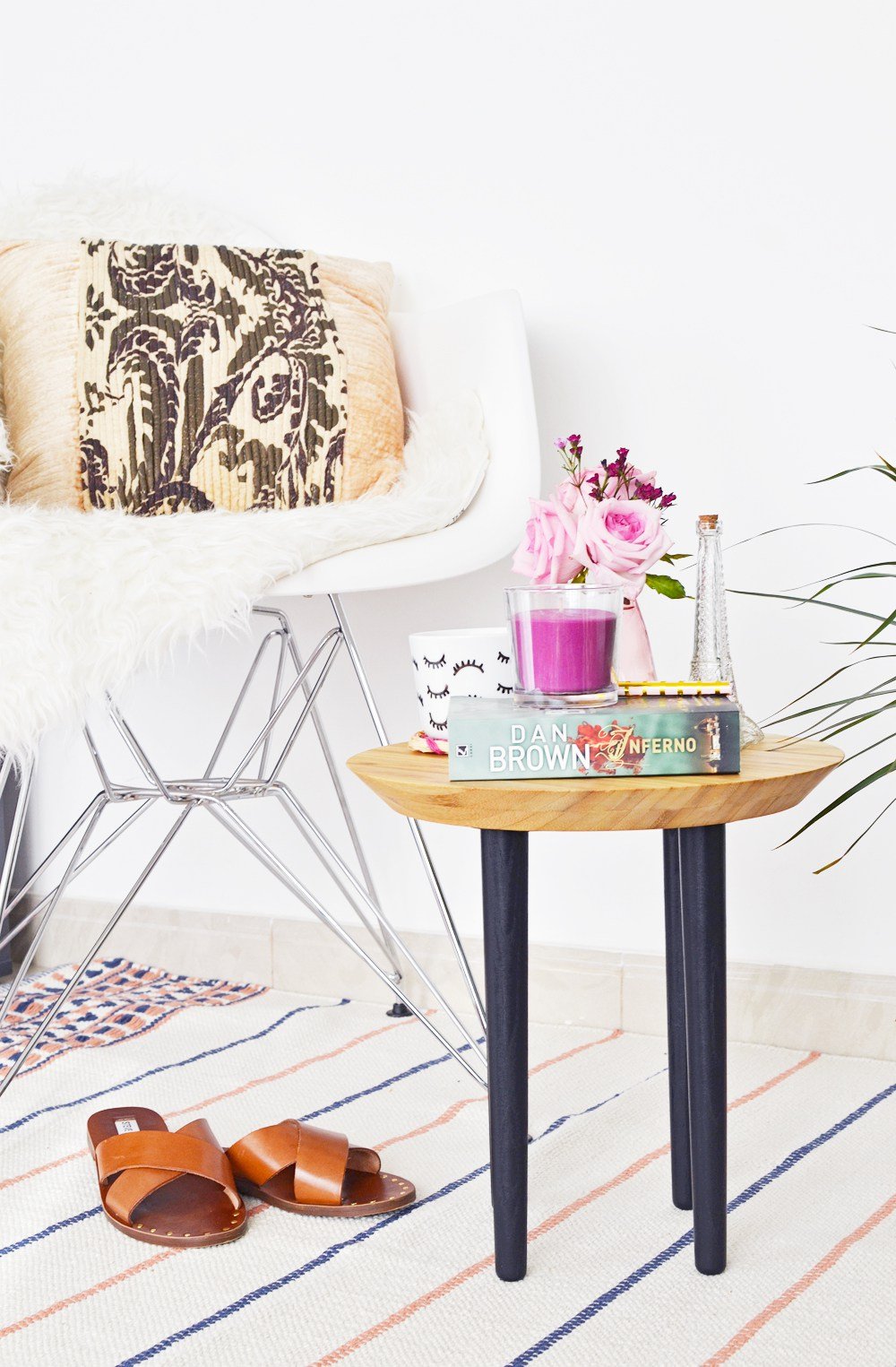DIY Chopping Board Side Table