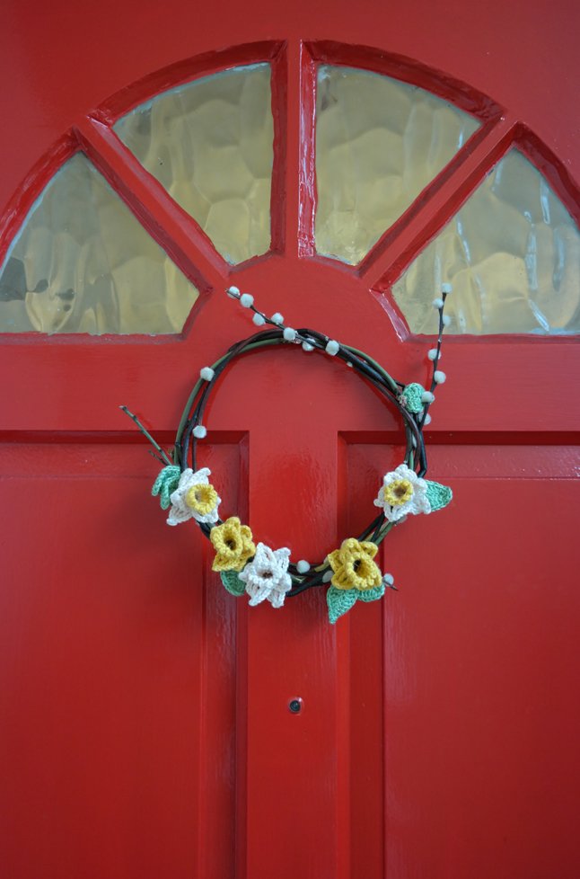 Crochet Easter Wreath
