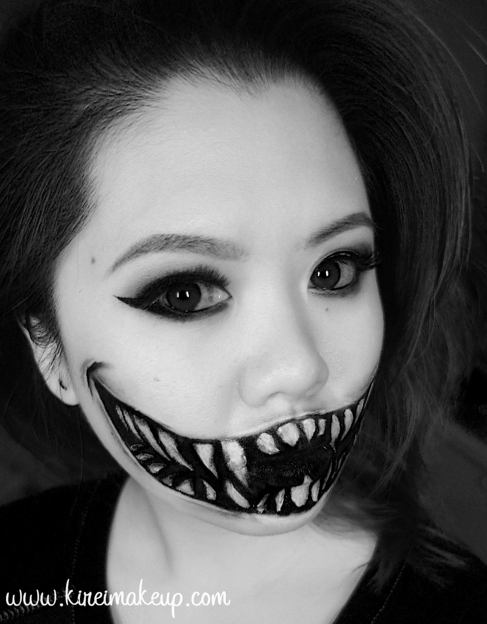 Black Halloween Makeup
