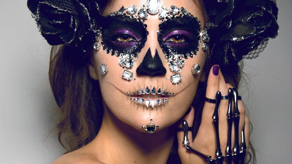 Sugar Skull Halloween Makeup