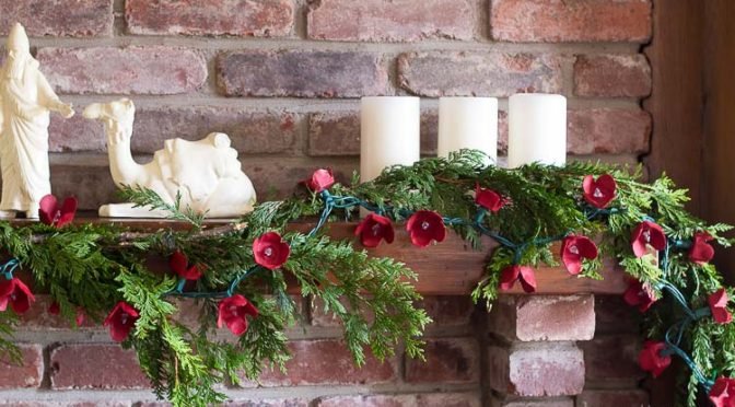 Egg Carton Flower Garland