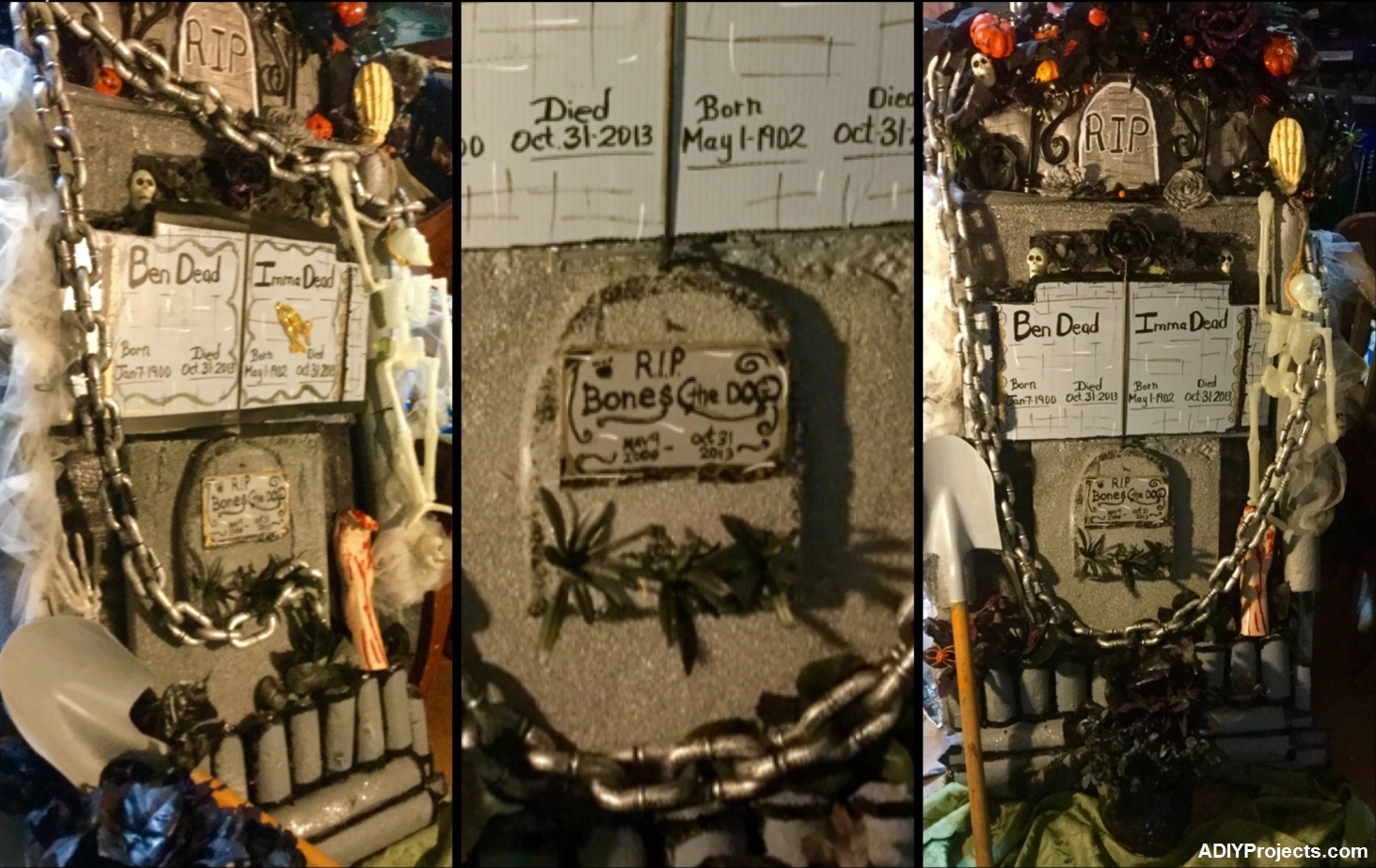 DIY Tombstone Halloween Decoration With Tutorial
