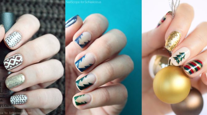 24 DIY Christmas Nail Art – These Will Make You Feel WOW!