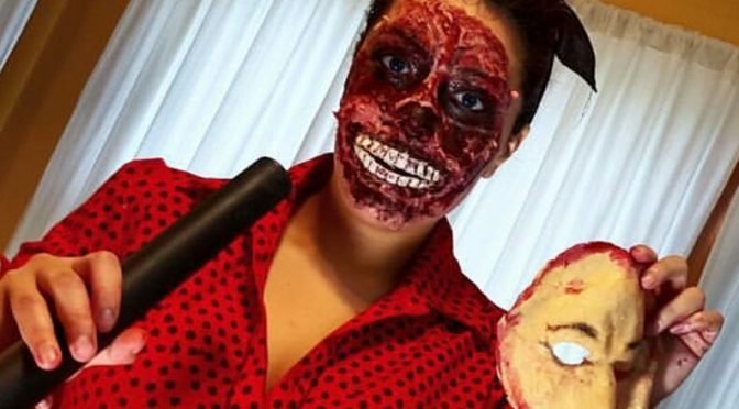 Face Ripped off Halloween Makeup