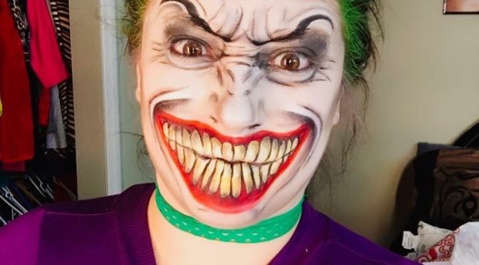 Lady Joker Halloween Makeup Tutorial