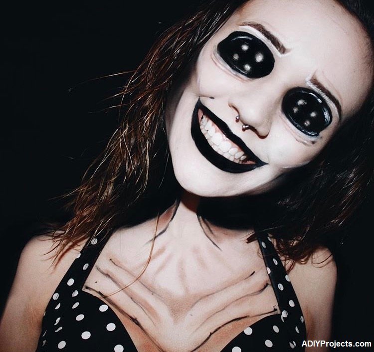 Scary Doll Halloween Makeup Tutorial