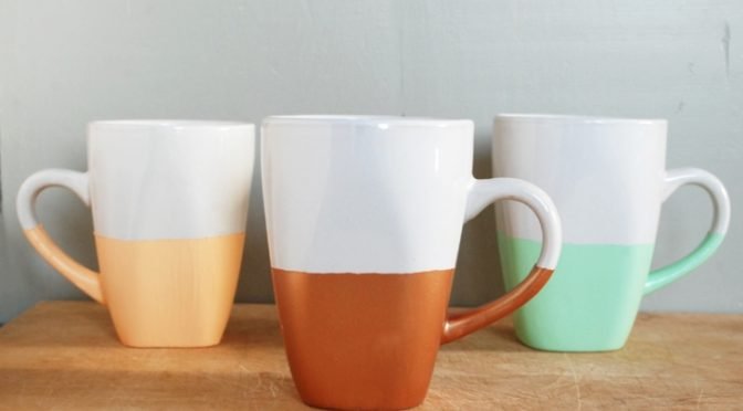 Paint Dipped Mugs