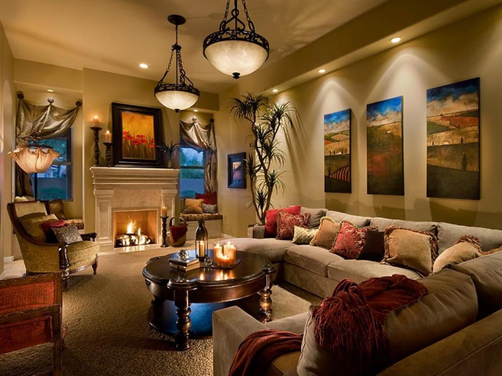 warm lighting for living room