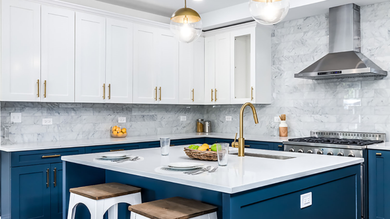 Tips for Reinventing the Interior Outlook of a Kitchen with Blue Kitchen Cabinets