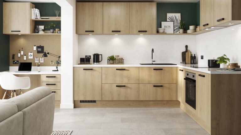 Fabulous Way to Style a Kitchen Space with Oak Kitchen Cabinets